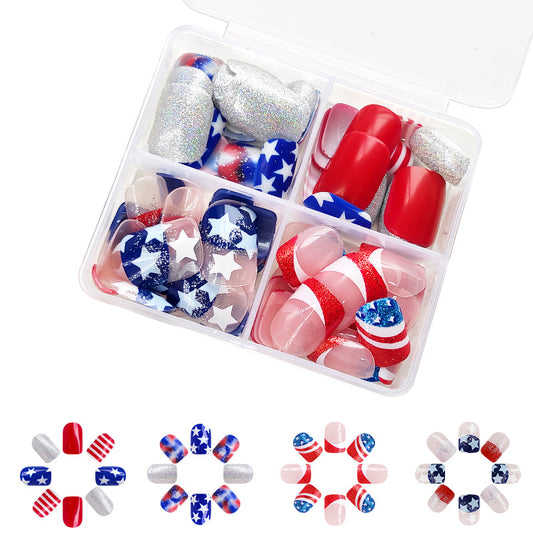 American Patriot Independence Day Combination Nail Set