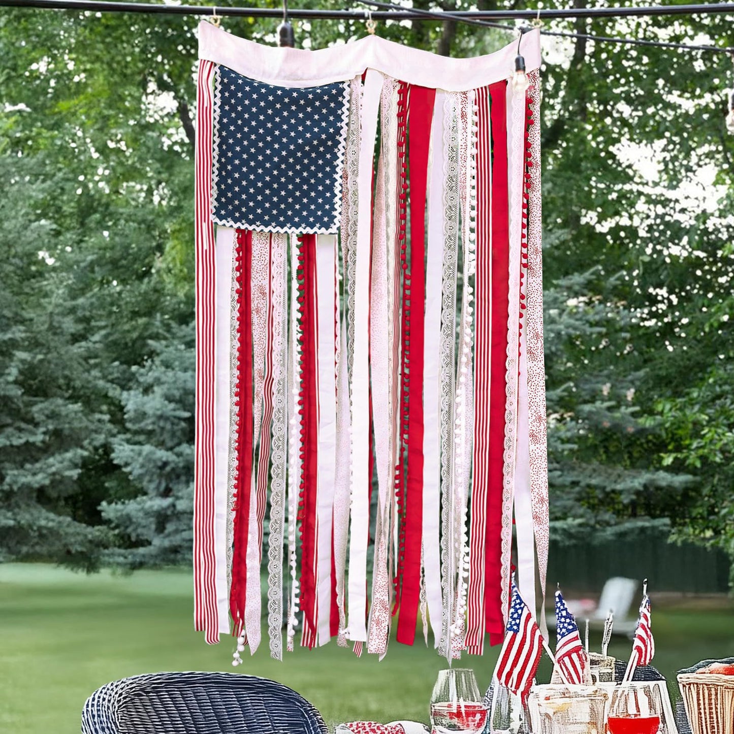 American Independence Day Garland - USA Flag Banner Decoration