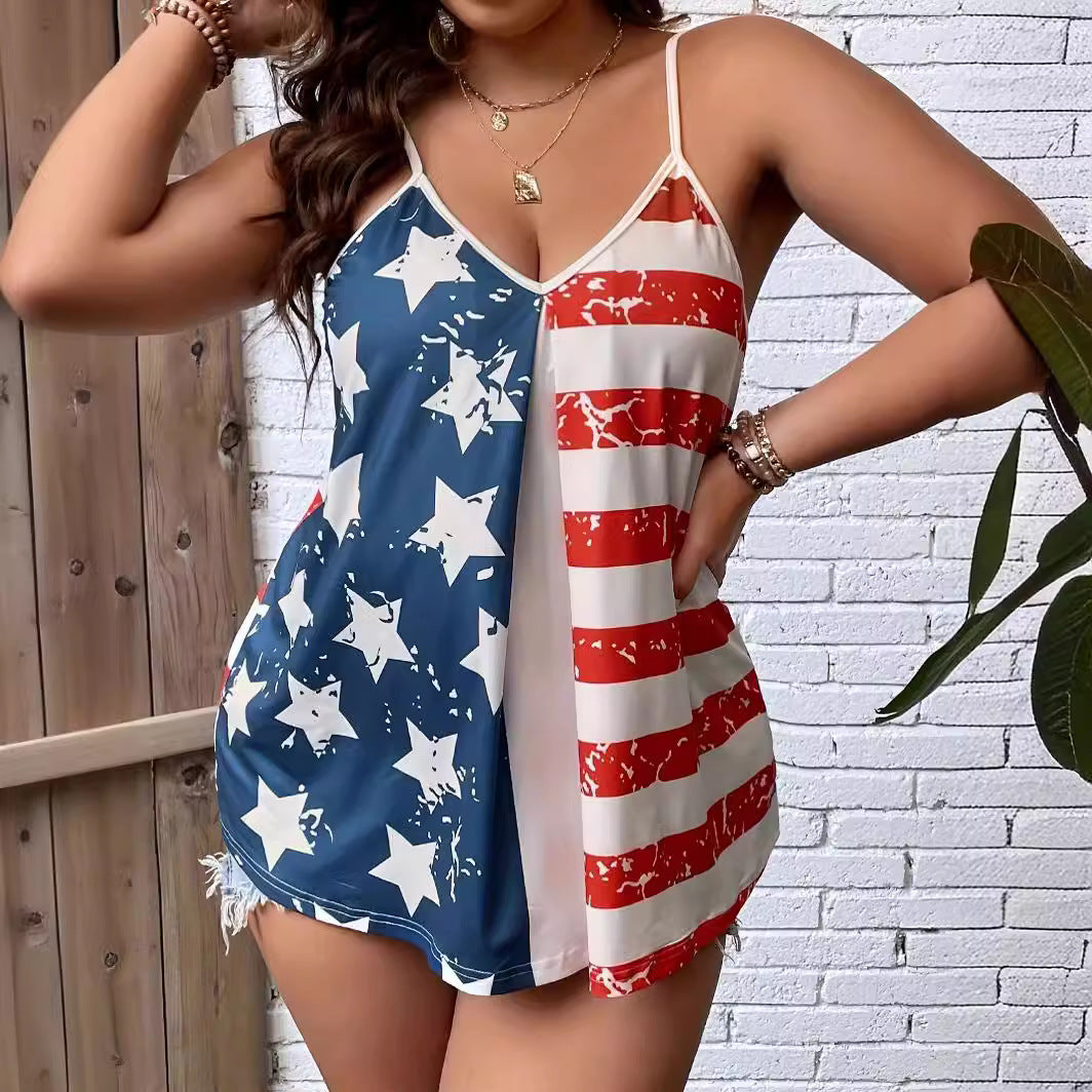 American Flag Tank Top